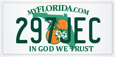 FL license plate 297JEC