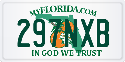 FL license plate 297NXB