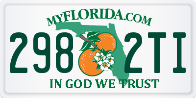 FL license plate 2982TI