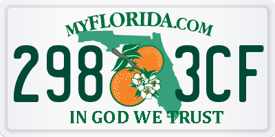 FL license plate 2983CF