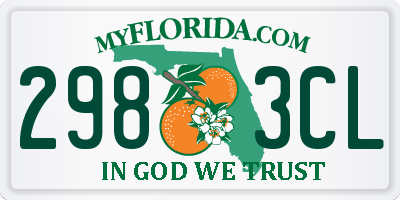 FL license plate 2983CL