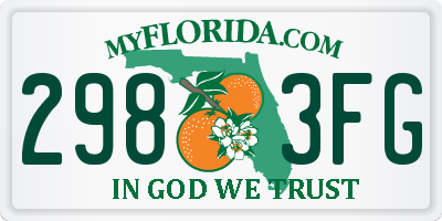 FL license plate 2983FG