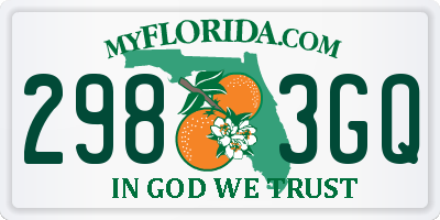 FL license plate 2983GQ