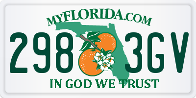 FL license plate 2983GV