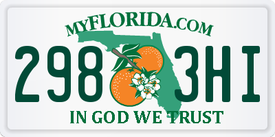 FL license plate 2983HI