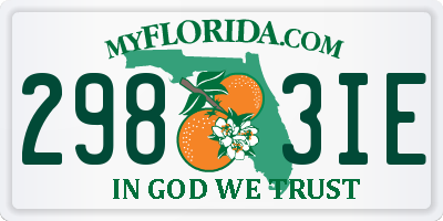 FL license plate 2983IE