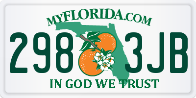 FL license plate 2983JB