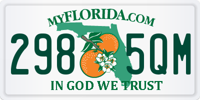 FL license plate 2985QM