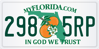 FL license plate 2985RP