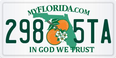 FL license plate 2985TA