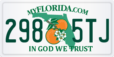 FL license plate 2985TJ
