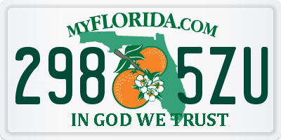 FL license plate 2985ZU