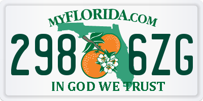 FL license plate 2986ZG