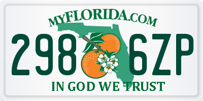 FL license plate 2986ZP