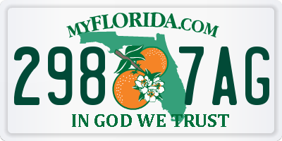 FL license plate 2987AG