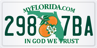 FL license plate 2987BA