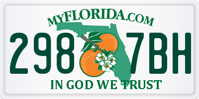 FL license plate 2987BH