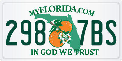 FL license plate 2987BS