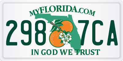 FL license plate 2987CA