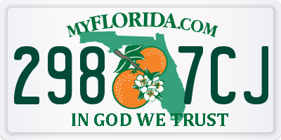 FL license plate 2987CJ