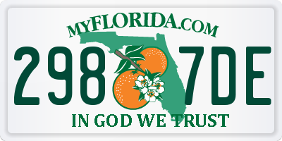 FL license plate 2987DE