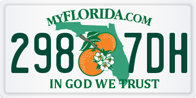 FL license plate 2987DH