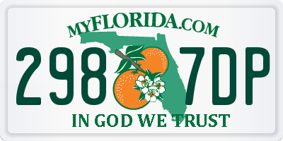 FL license plate 2987DP
