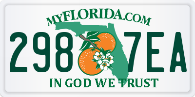 FL license plate 2987EA