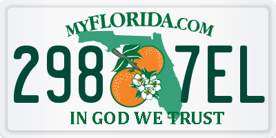 FL license plate 2987EL