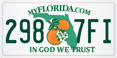 FL license plate 2987FI