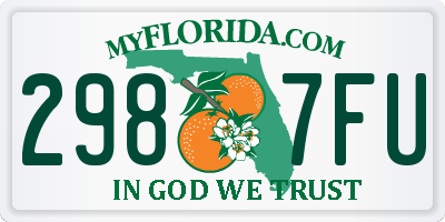 FL license plate 2987FU