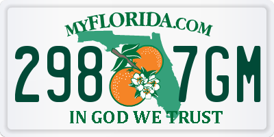 FL license plate 2987GM