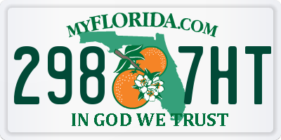 FL license plate 2987HT
