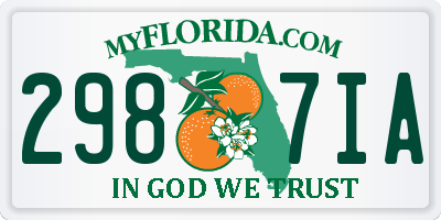 FL license plate 2987IA
