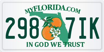 FL license plate 2987IK