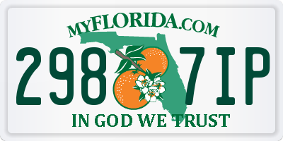 FL license plate 2987IP