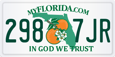 FL license plate 2987JR