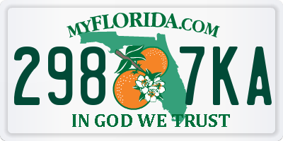 FL license plate 2987KA