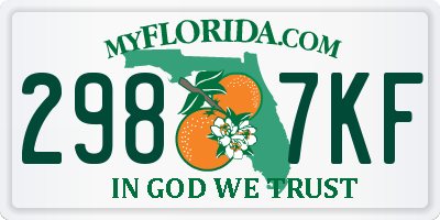 FL license plate 2987KF