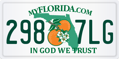 FL license plate 2987LG