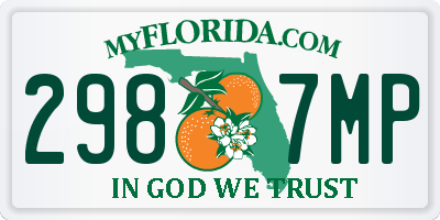 FL license plate 2987MP