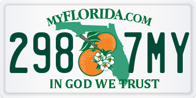 FL license plate 2987MY