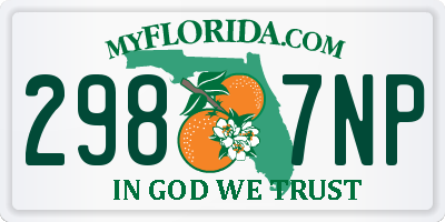 FL license plate 2987NP