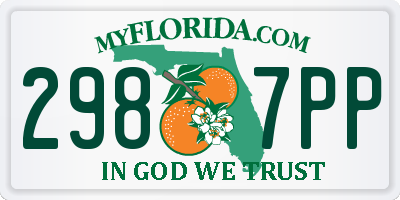 FL license plate 2987PP