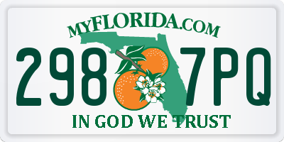 FL license plate 2987PQ