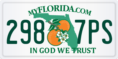 FL license plate 2987PS