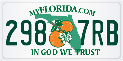 FL license plate 2987RB