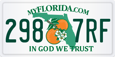 FL license plate 2987RF