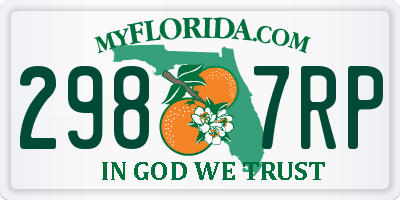 FL license plate 2987RP