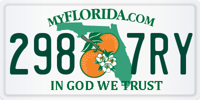FL license plate 2987RY